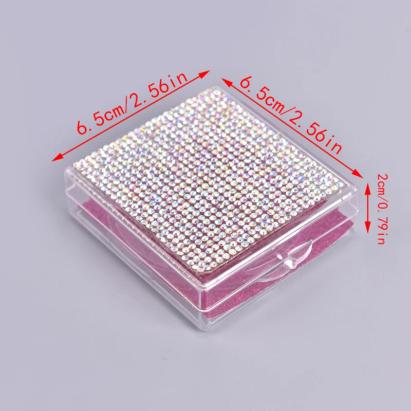 Квадратная коробка для упаковки накладных ресниц объемная норковая хранения 1