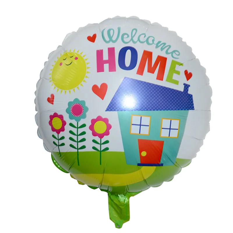 

Helium Aluminum Foil House Balloon Welcome Home Banner Back to Home Party Decorations