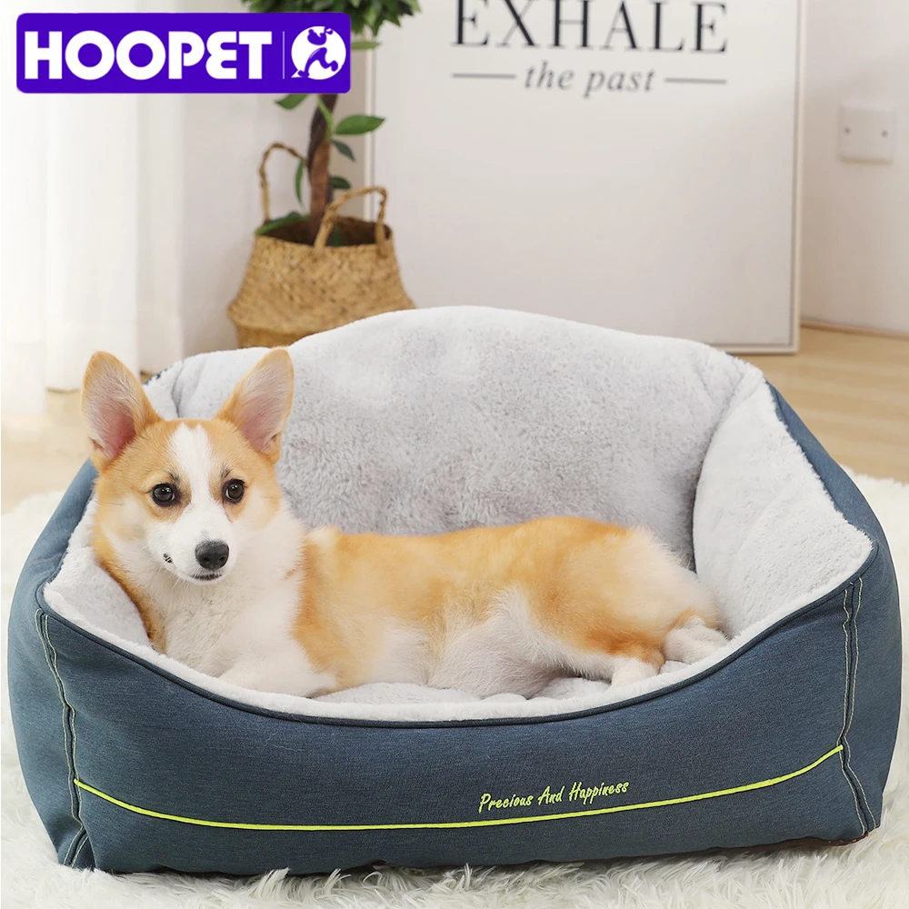 HOOPET диван для домашних животных кровать собак мягкая флисовая теплая кошек