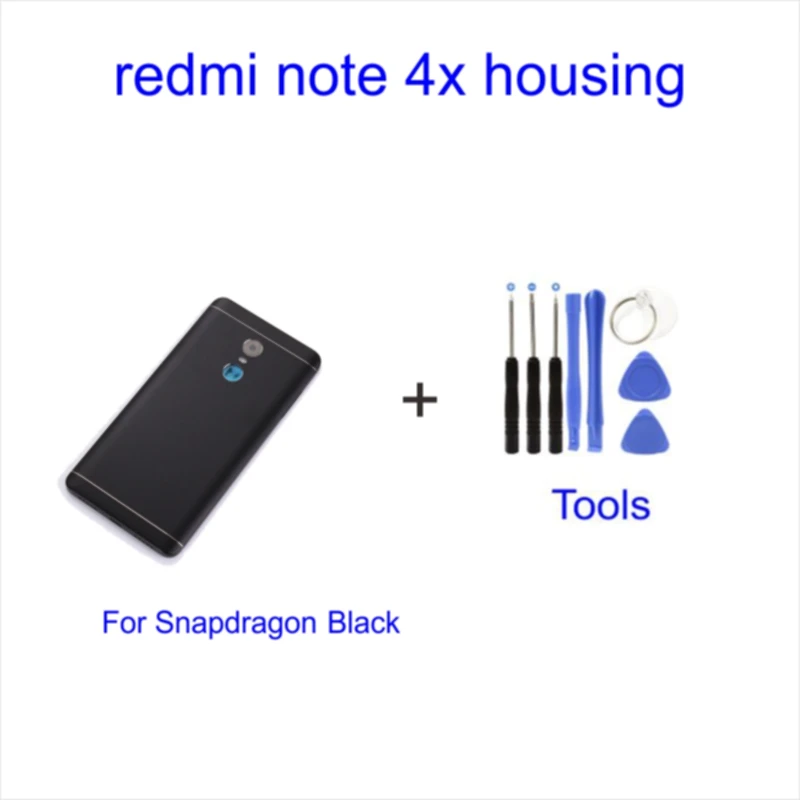 For Snapdragon Black Xiao mi Red mi Note 4 4X чехол для батареи задняя крышка для задней двери чехол для замены Snapdragon Xiao mi Red mi Note 4 4X чехол для аккумулятора - Цвет: For Snapdragon Black
