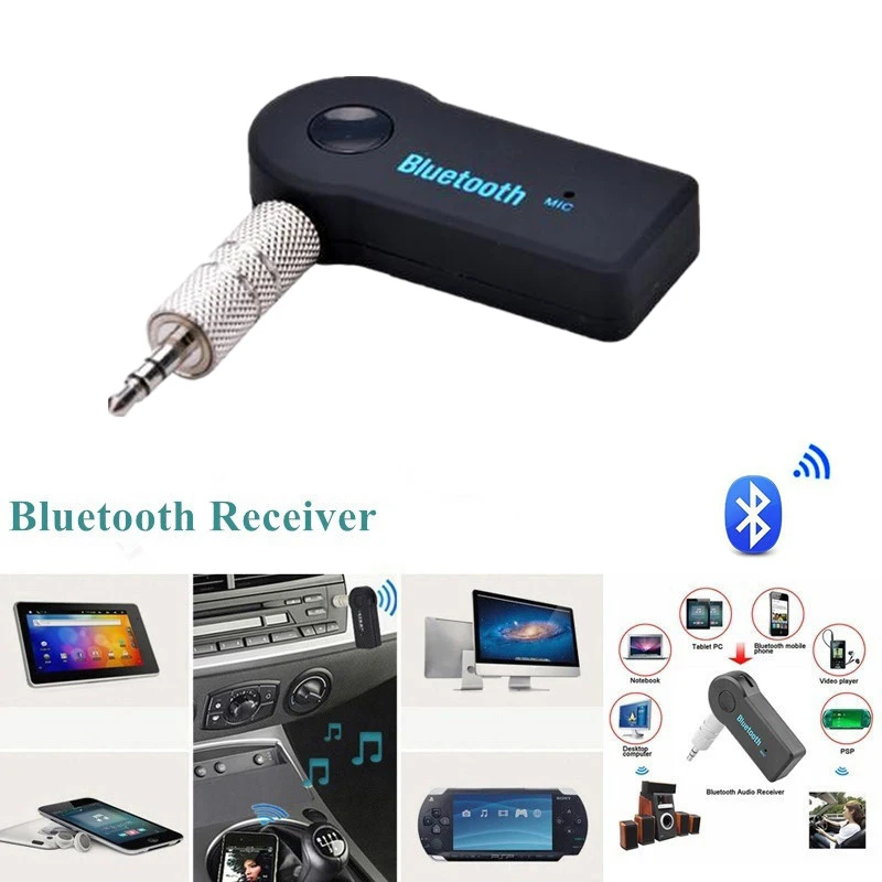 AUX 3 5 мм разъем Bluetooth приемник автомобильный беспроводной адаптер для звонков по