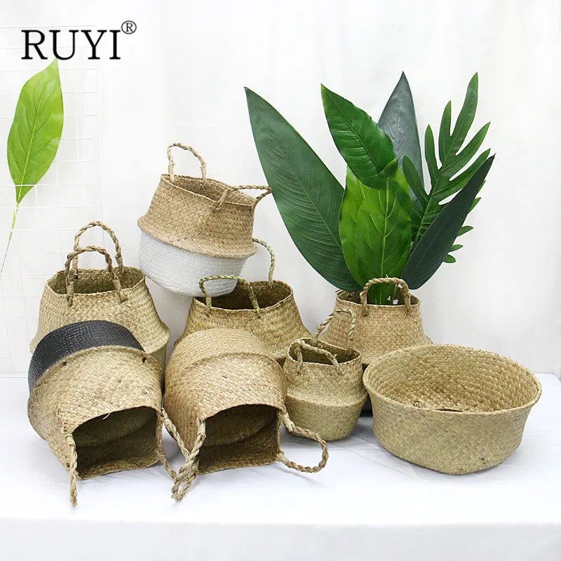 Корзины для хранения натуральные бытовые складные корзины садовая Цветочная