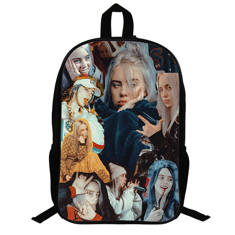 25 14,5 дюймов Billie Eilish школьные сумки для подростков рюкзак в стиле «хип-хоп» для мальчиков и девочек, рюкзак для ноутбука, рюкзак для путешествий вентиляторы подарок - Цвет: 25