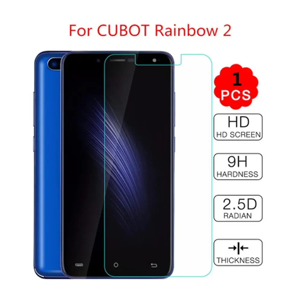 Для CUBOT Rainbow 2/rainfoo2 5 0 дюймов HD Закаленное стекло протектор экрана для cubot rainbow 2 &quot9 H