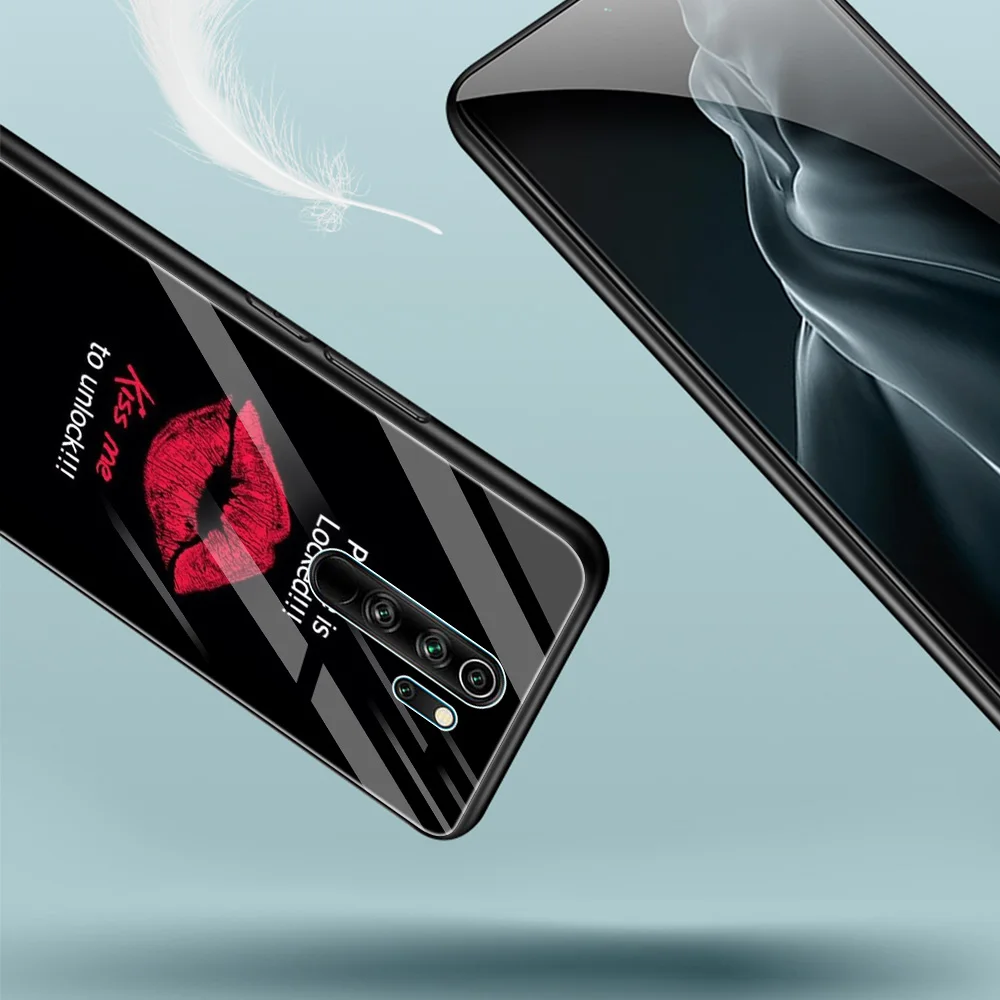 Чехол из закаленного стекла для Xiaomi Redmi Note 9S 9 10 8 Pro 8T 7 9A 9C 8A K40 роскошный