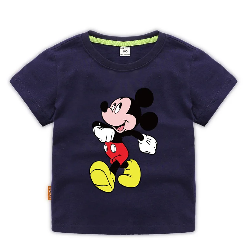 

Disney, 1 предмет, Детская футболка с рисунком Микки Мауса; Стильная футболка с изображением персонажей видеоигр детская Круглый воротник хлоп...