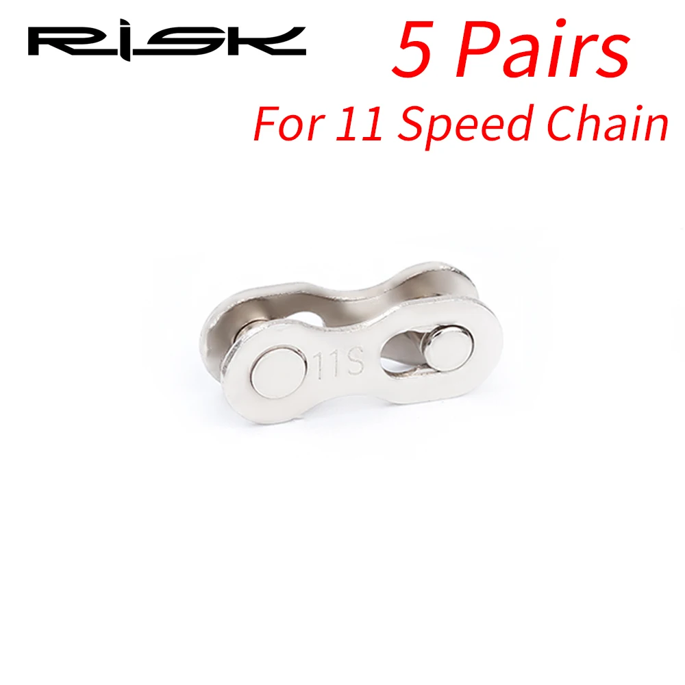 11 Speed 5 Pair Риска 6/7/8/9/10/11 Скорость велосипедной цепи быстрого диагностического разъёма замок комплект MTB дорожный велосипед Мощность цепи быстросъемная пряжка - Цвет: 11 Speed 5 Pair