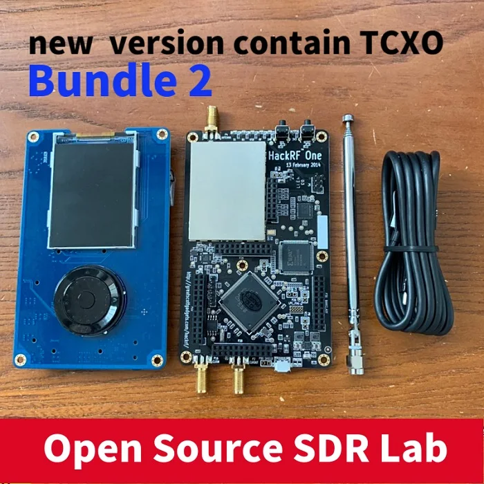 Комплект 2 Новейшая версия PORTAPACK+ HACKRF ONE 1 МГц до 6 ГГц SDR программное обеспечение определение радио+ 0.5ppm TXCO - Комплект: Комплект 2