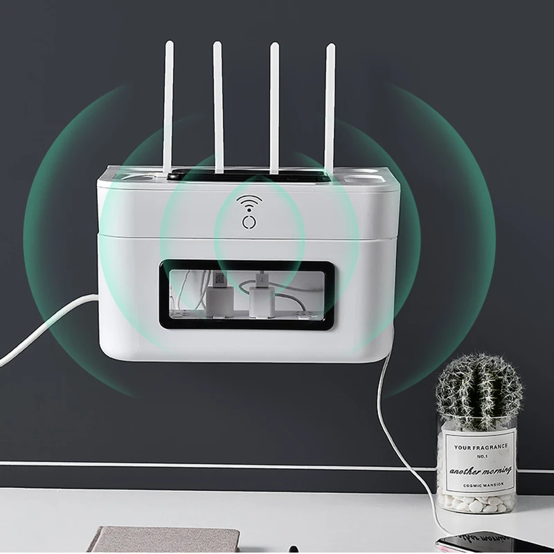 Маршрутизатор Wi-Fi для хранения ящик настенный Монтажная стойка для досок ТВ стойка данных защиты расположение провода Пластик рамки с выдвижными ящиками Тип