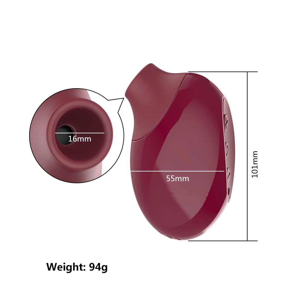 Вибратор для стимуляции клитора и сосков с 10 режимами всасывания | Красота
