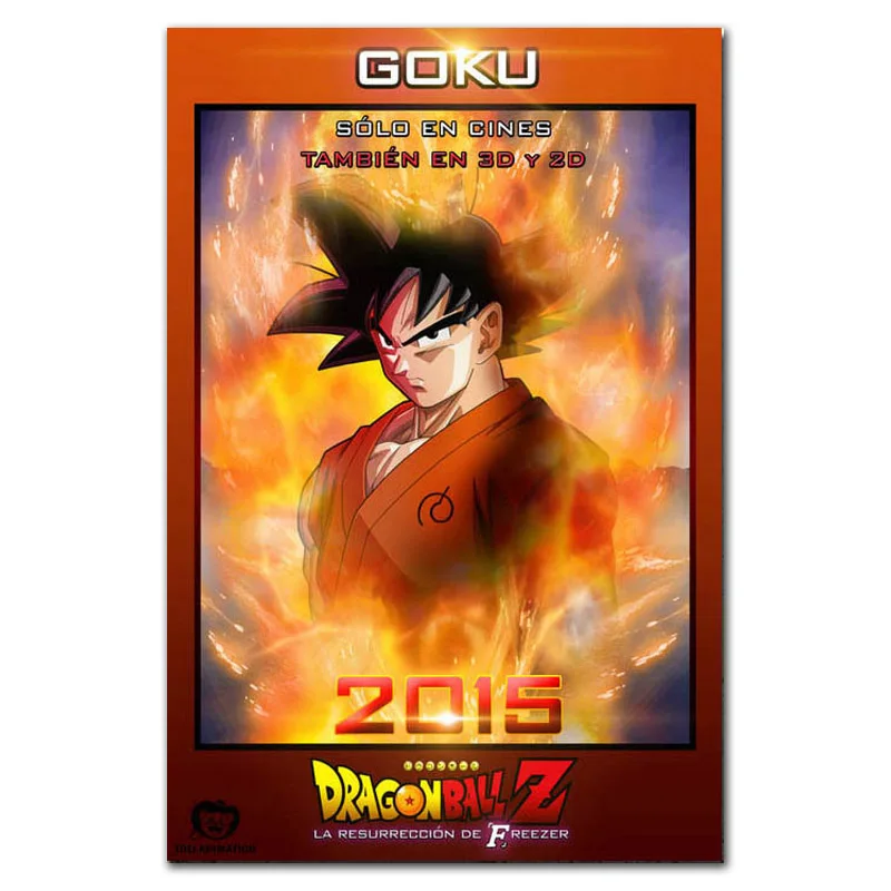 MQ3679 Dragon Ball супер ультра инстинкт Гоку японского Аниме Комикс плакат Шелковый светильник на холсте домашний декор для спальни Настенная картина печать - Цвет: Светло-желтый