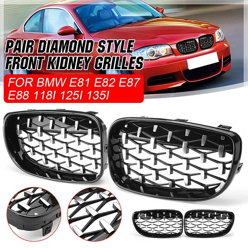 

2 шт., передняя решетка для BMW 1 серии E81 E82 E87 E88 LCI 2007-2013