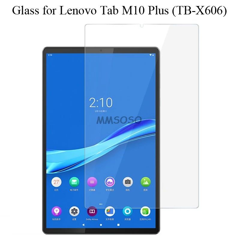 

For Lenovo Tab M10 Plus FHD Tempered Glass Screen Protector 9h Safety Protective Film on M 10 Plus TB-X606F TB X606F