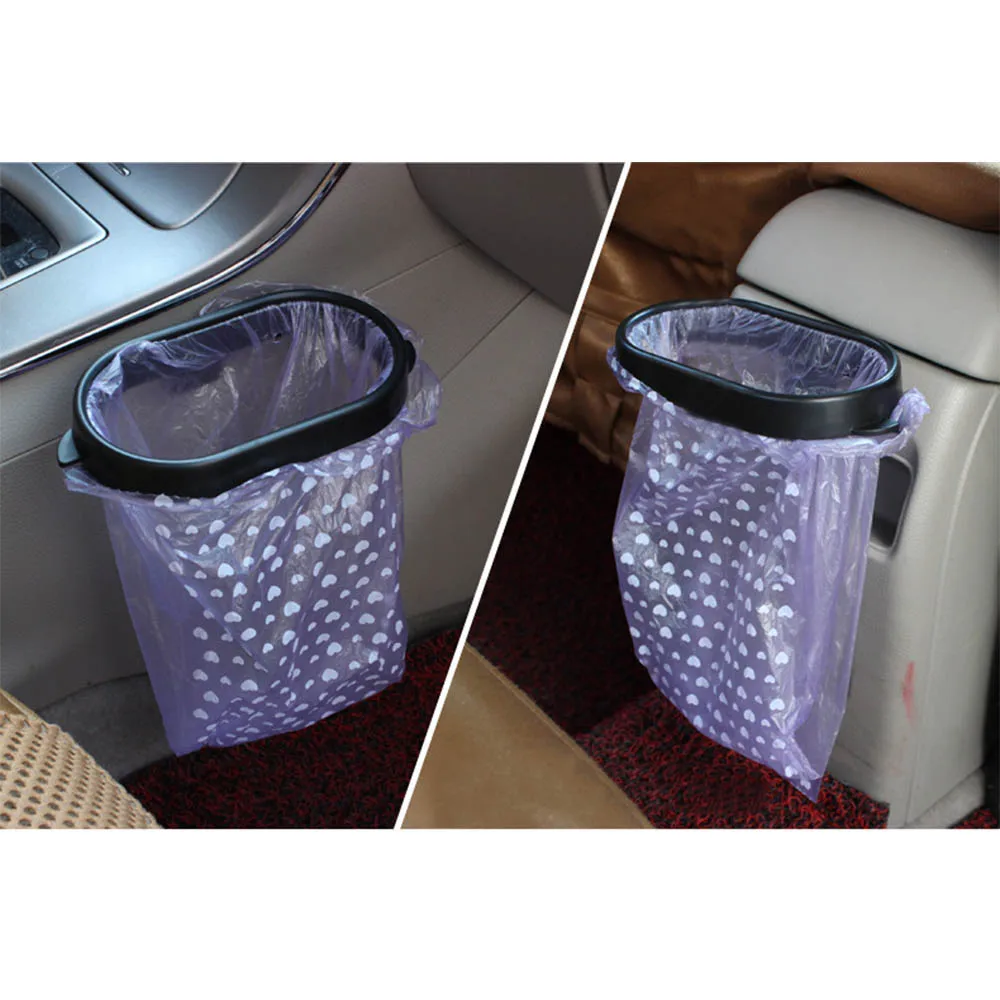 Universal Trash frame Hanging for Car Automoboiles Bin Frame Auto Waste Bag Holder Plastic Organizer Box Accessories |