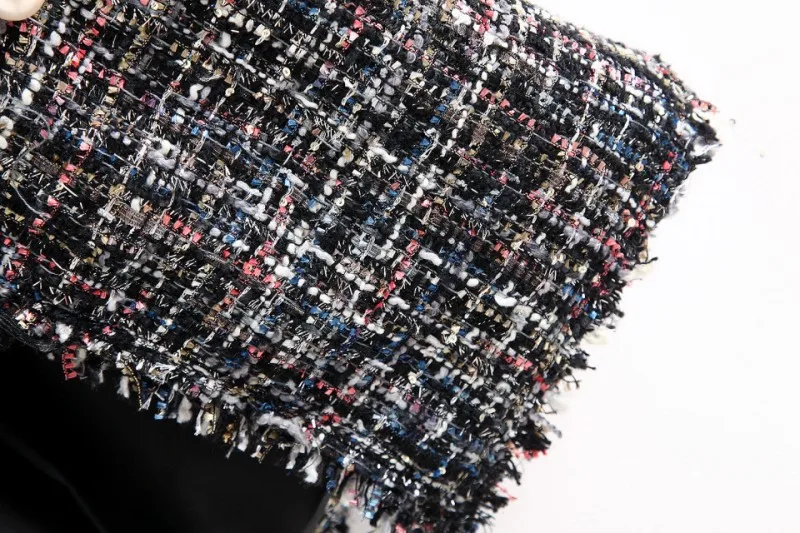 Повседневный клетчатый женский длинный пиджак костюм новинка 2019 осень и зима