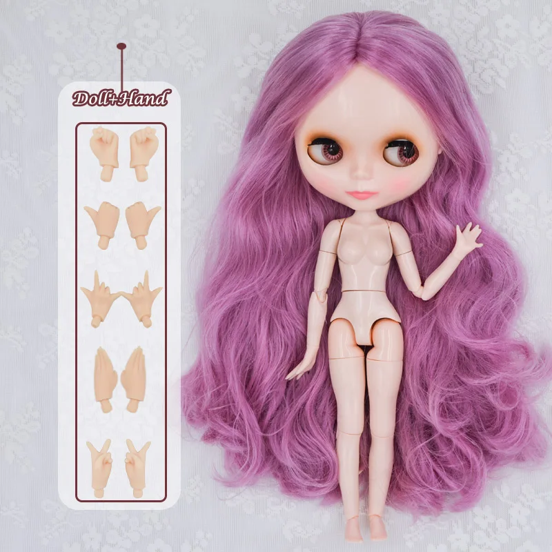 Neo Blyth кукла NBL на заказ блестящее лицо, 1/6 BJD шарнирная кукла Ob24 кукла Blyth для девочки, игрушки для детей NBL 13 - Цвет: HNBL23