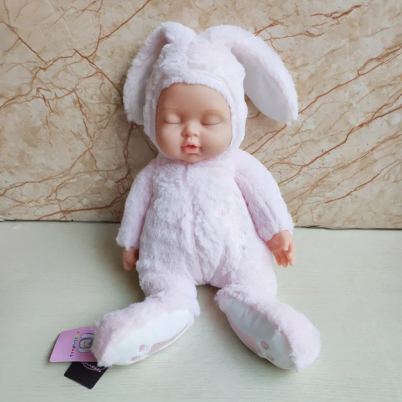 

Comfort Vinyl Baby Doll Fashion Cute Cartoon Plush Baby Doll Sleeping Simulation Creative Toy Gifts Oyuncak Kids ToysDJ60WW