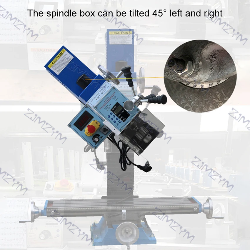 Металлическая настольная дрель с цифровым дисплеем 1000 Вт промышленный фрезерный