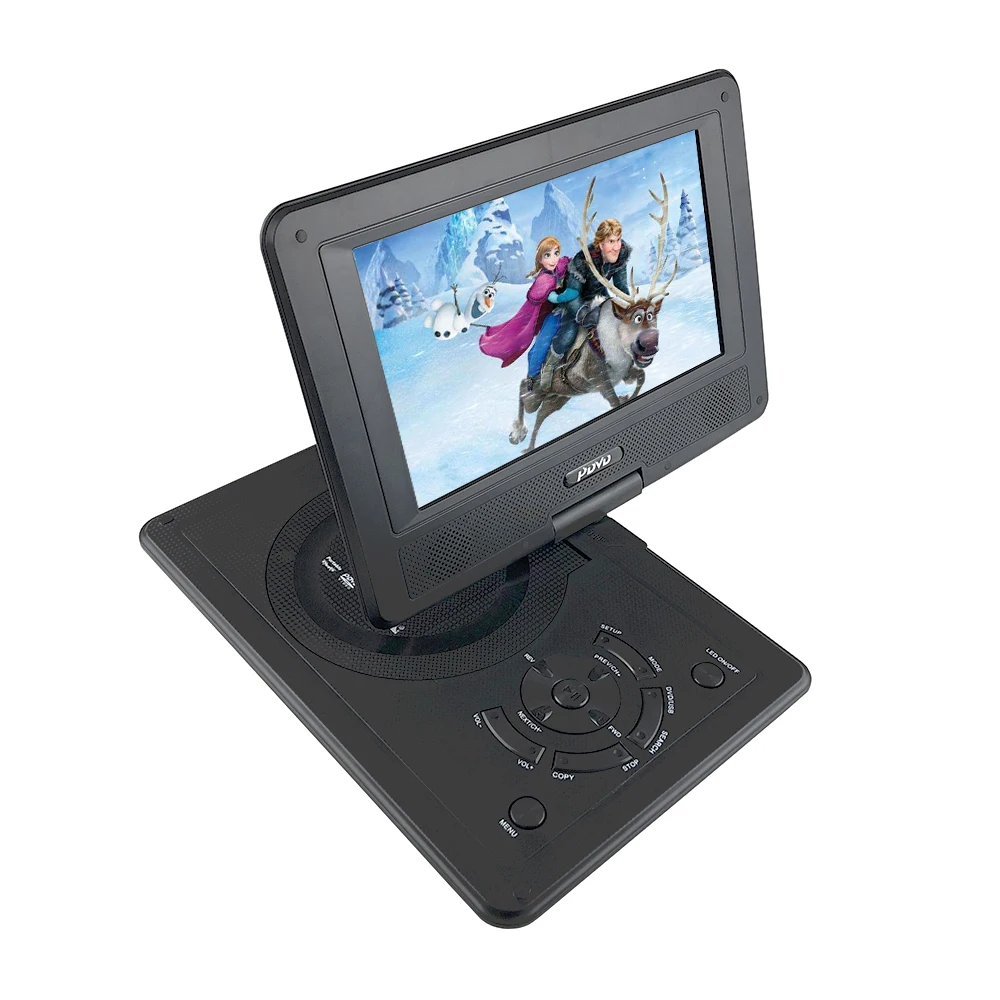 Новый 9 8 дюймовый портативный dvd плеер перезаряжаемый аккумулятор игровой радио