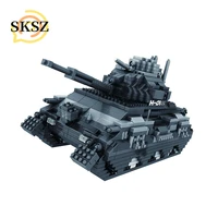 tanks and aircraft carriers 3d model micro small particles assembled building blocks diamond bricks creative gifts chidren toys