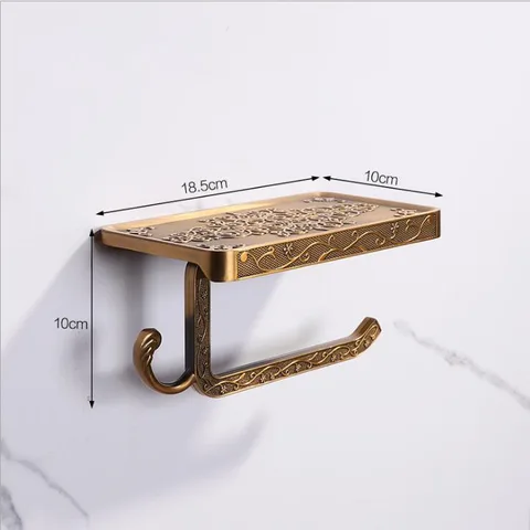 Настенный держатель для туалетной бумаги, в античном стиле - изображение