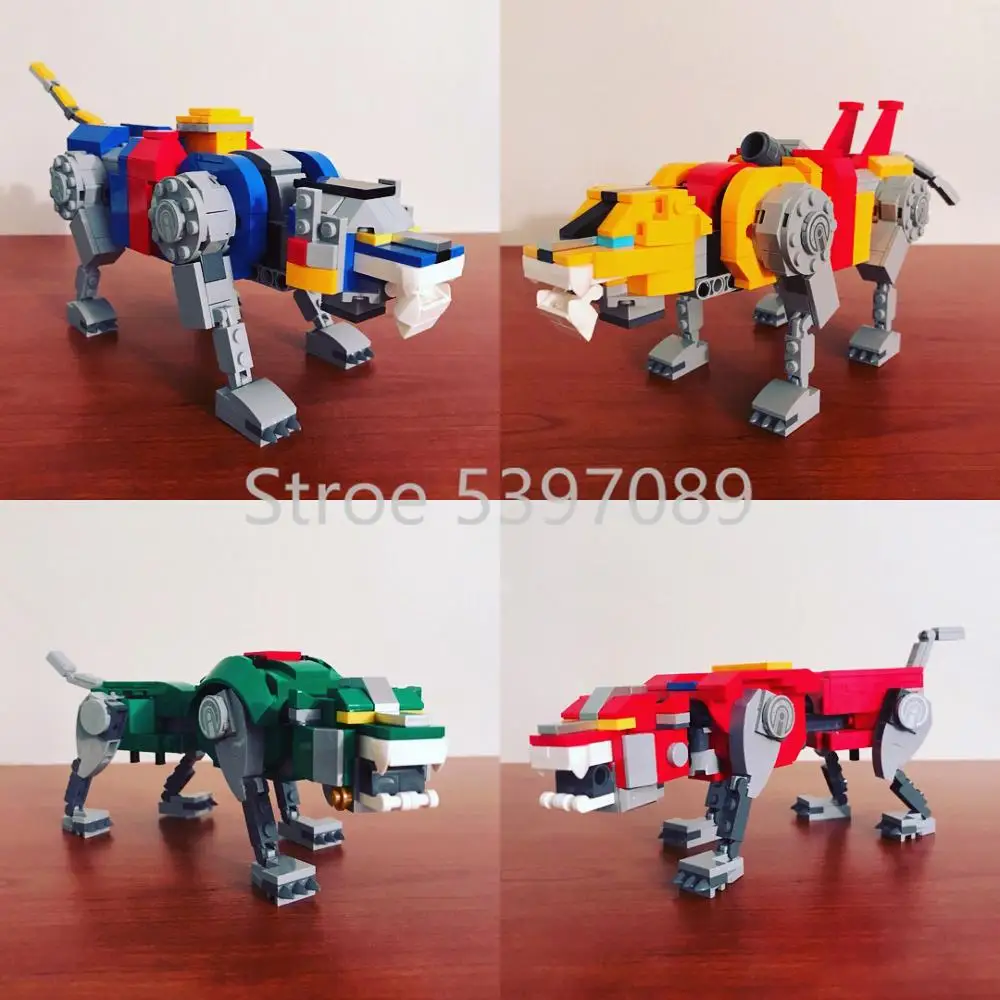 Строительные блоки 16057 в наличии совместимые с Legoinglys Ideas 21311 Voltron Defender of The Universe