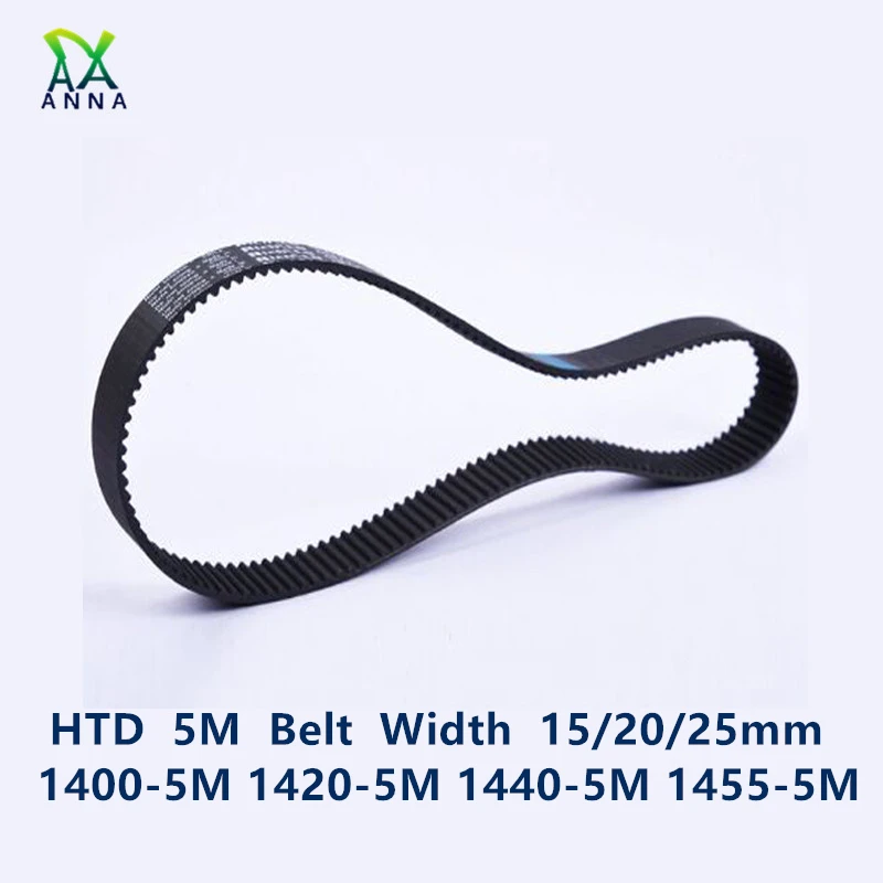 HTD 5M synchronous Timing belt C=1400/1420/1440/1455 width 15/20/25mm Teeth 280 284 288 291 HTD5M 1400-5M 1420-5M 1440-5 1455-5M