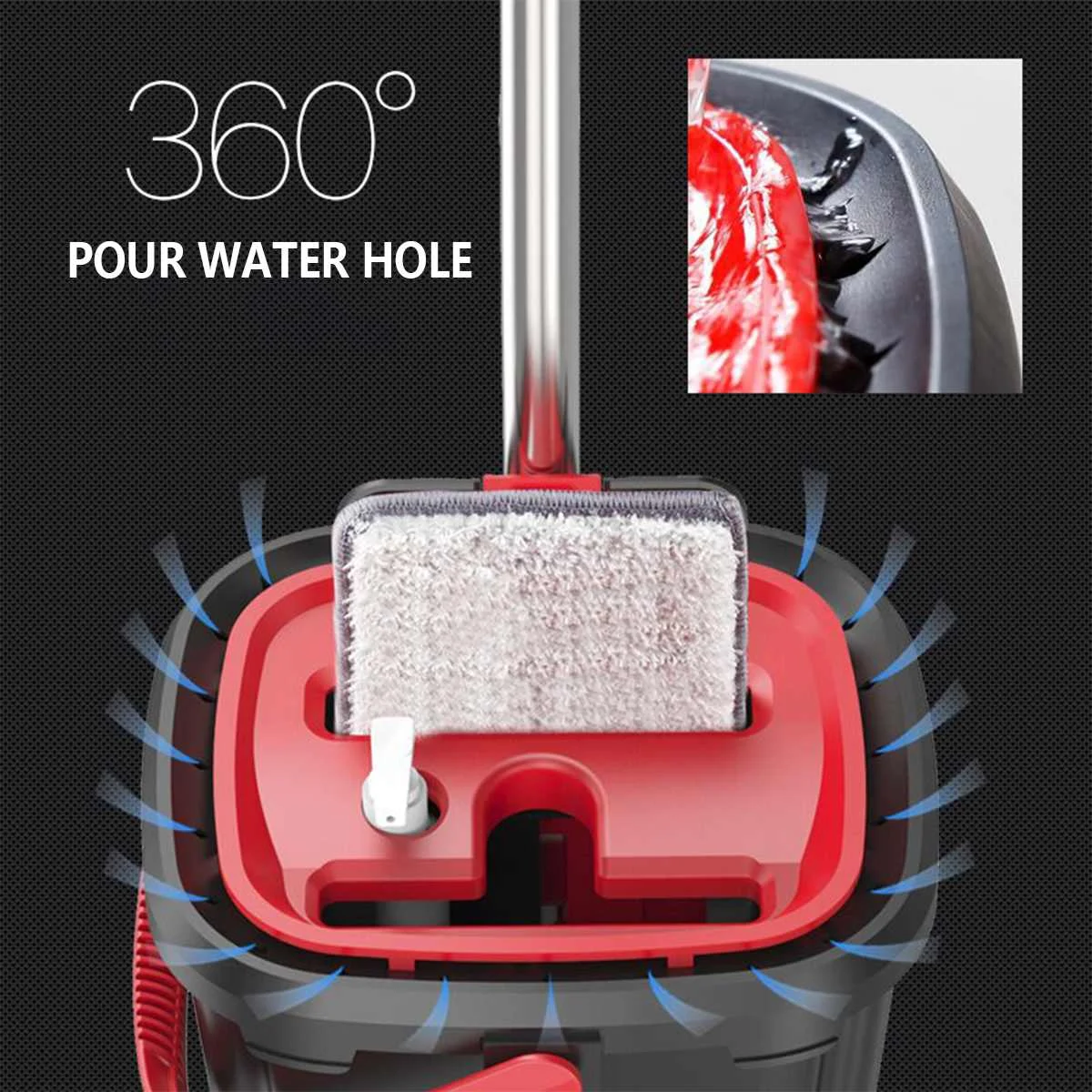 Бесплатная ручная швабра с ведром Волшебная Чистящая Швабра набор ковшей