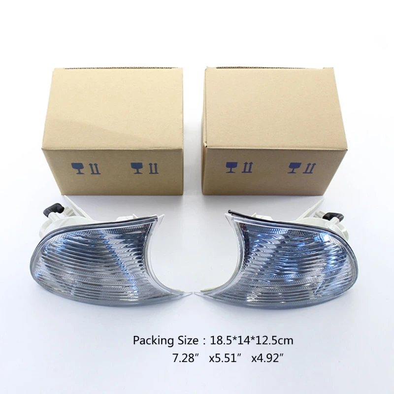 

Auto Corner Lamp Clear Lens for 3 Series E46 1998-2001 Turn Signal Lamps A5KD