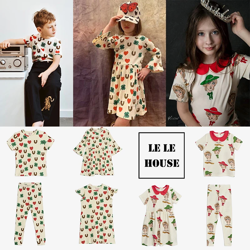 Новинка 2020 летняя одежда lelehouse MR для маленьких девочек детские комплекты модная