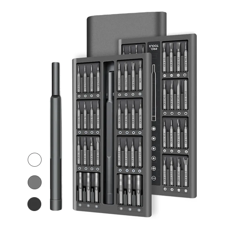 Screwdriver Set 63 In 1 Magnetic Screwdriver Bit Set Precision Phillips Torx Hex Screwdriver Bits Repair Phone PC Tools ruitool 29pcs magnetic bit set with tool box bit holder tips screwdriver phillips hex torx screwdriver bits tool kit