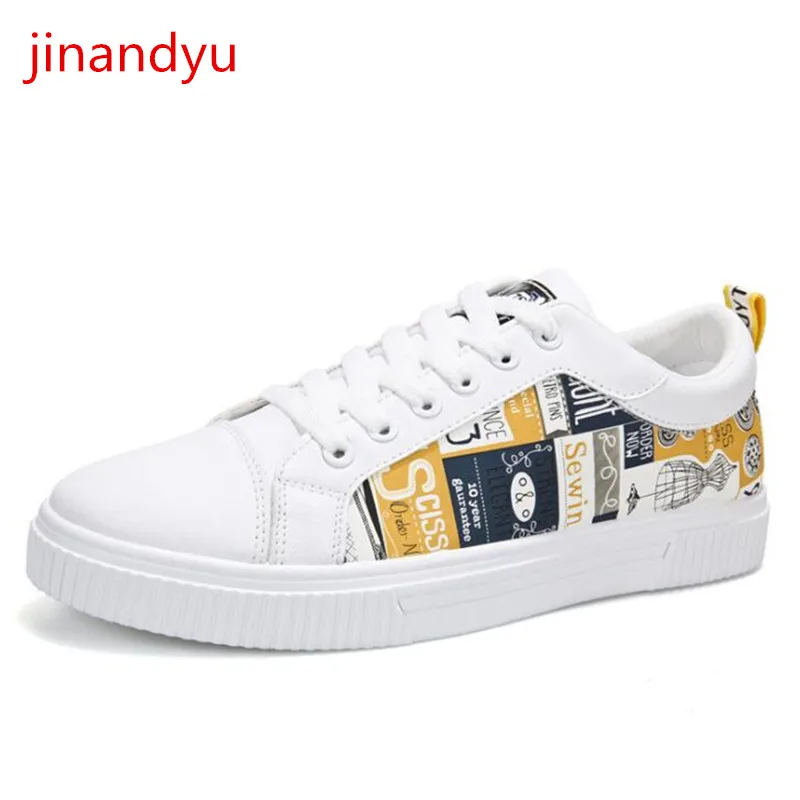 

Мужские кожаные кроссовки в стиле хип-хоп, повседневная спортивная обувь для мужчин, на шнуровке, модные ботинки в китайском стиле, весна-ос...