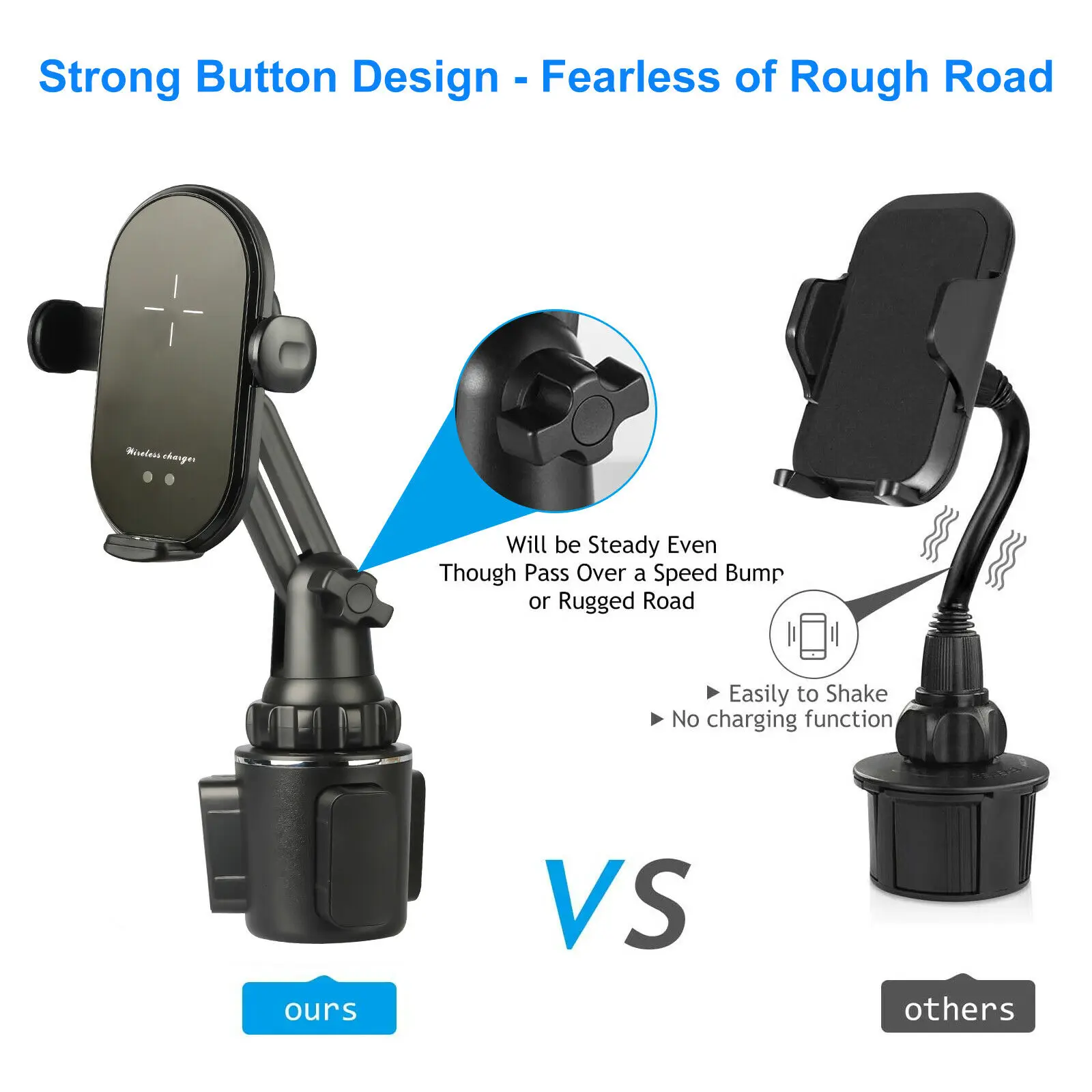 Универсальное беспроводное зарядное устройство Qi автомобильный держатель для