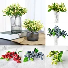 Искусственные черники, имитация ягод, декоративные офисные фруктовые растения, ягоды, украшения вечерние ринки, свадьбы, вечевечерние НКИ, домашний декор