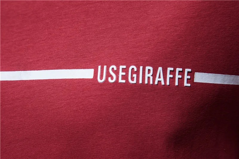 

New Summer Giraffe Brand Hip Hop T-Shirt Men Casual O-neck Streetwear Patchwork Men's T-shirts Cotton High Quality T-Shirt Mens
