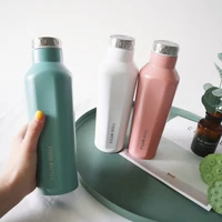 fashion insulated cup thermo stainless steel vacuum flask portable water bottle termos 450ml travel thermal cup eco friendly