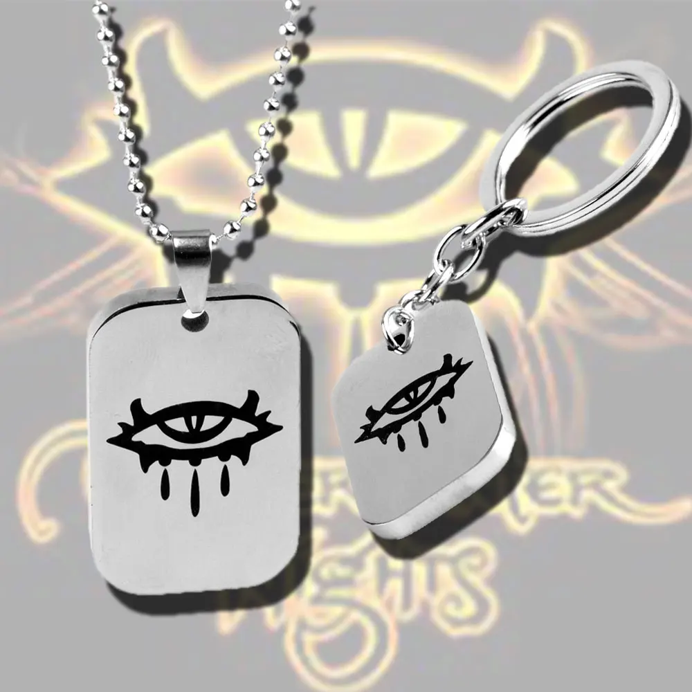 

Neverwinter Nights The Jewel Of The North Chains And Necklaces Steam Game Keychain Stainless Steel Jewelry Men's Chain Keyring