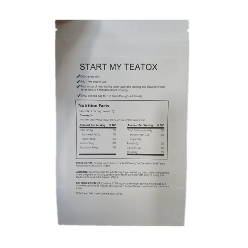 Чайная пакетик для похудения и бустер обмена веществ женщин мужчин