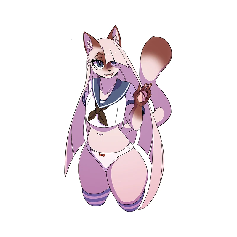 

Fuzhen Boutique Decals Exterior Accessories Furry Motorcycle Car Stickers RV VAN Funny Decal Waterproof Sticker Decoration