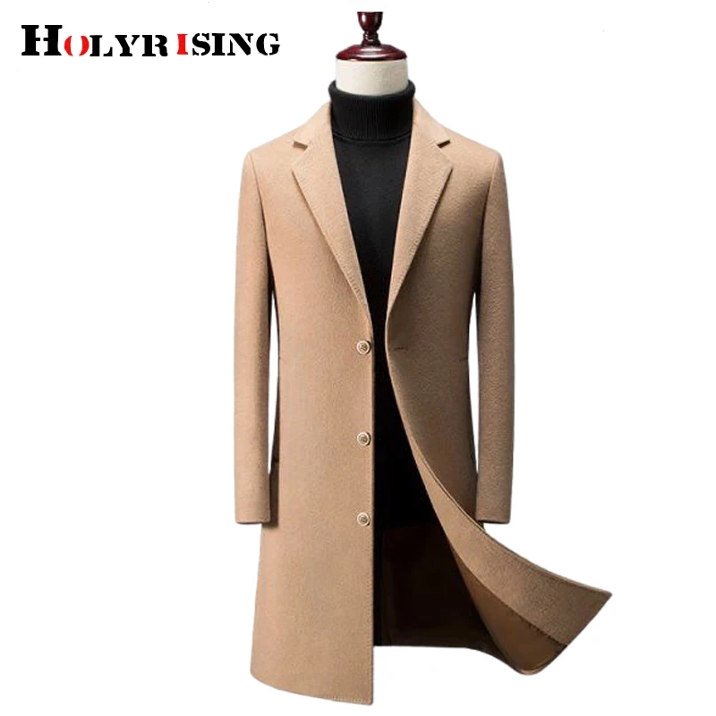 

Мужское шерстяное пальто, классическое плотное деловое приталенное однобортное пальто, элегантная брендовая одежда, 19787