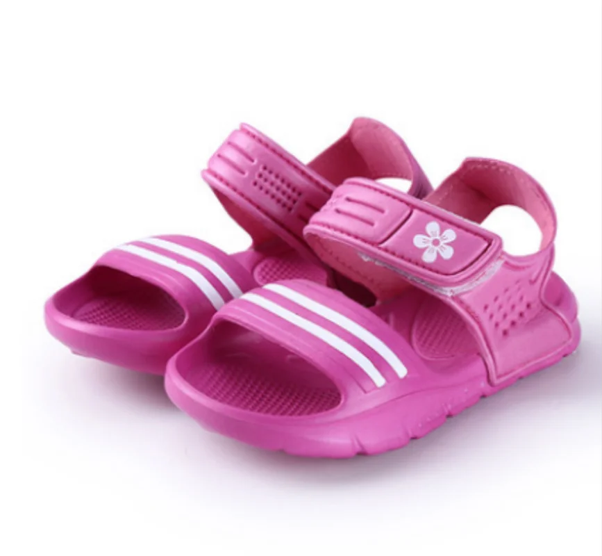 

New 1 Pair Casual Kids Shoes Baby Boy Closed Toe Children Summer Beach Sandals Flat