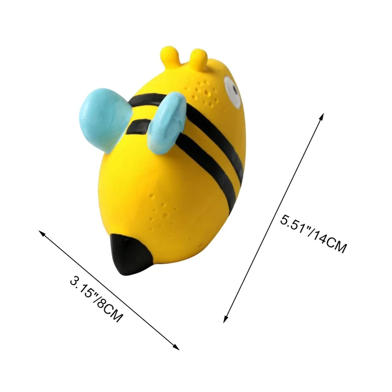 New Arrival Dog Crunch Toy Durable Bee Fish Cute Styling Pet Latex Sound Bite Training Funny | Дом и сад