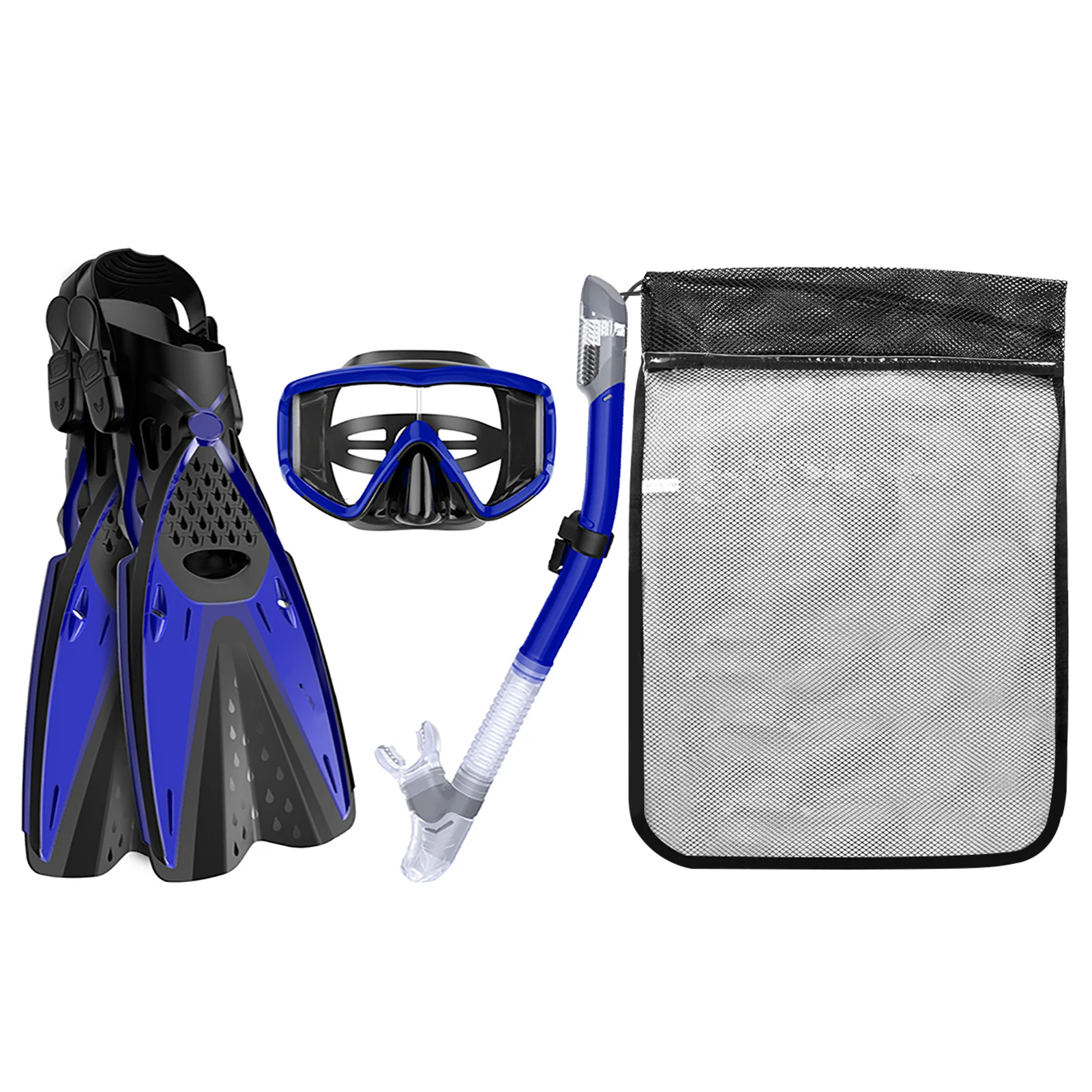 

Easy Use Diving Gear Flippers Fog Proof For Adults Durable Swimming Goggles Large Vision Full Dry Snorkel Set Professional