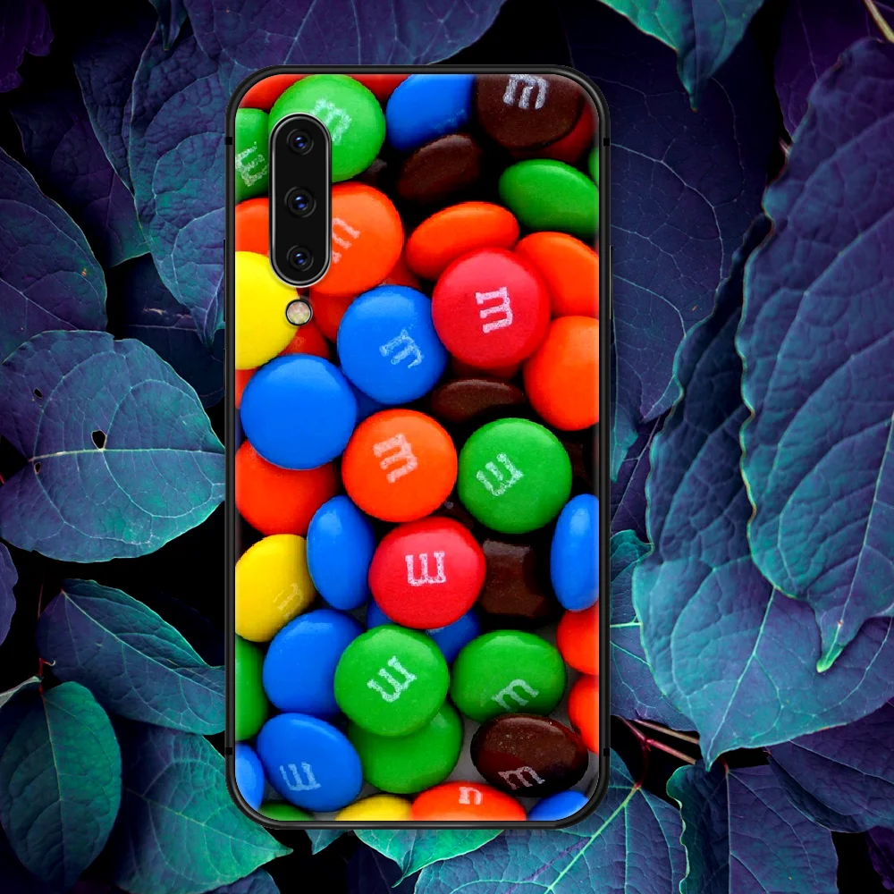

M&M's Chocolate Candy Phone Case For Samsung Galaxy A 3 5 7 8 10 20 20E 21S 30 30S 40 50 51 70 71 black Waterproof Fashion