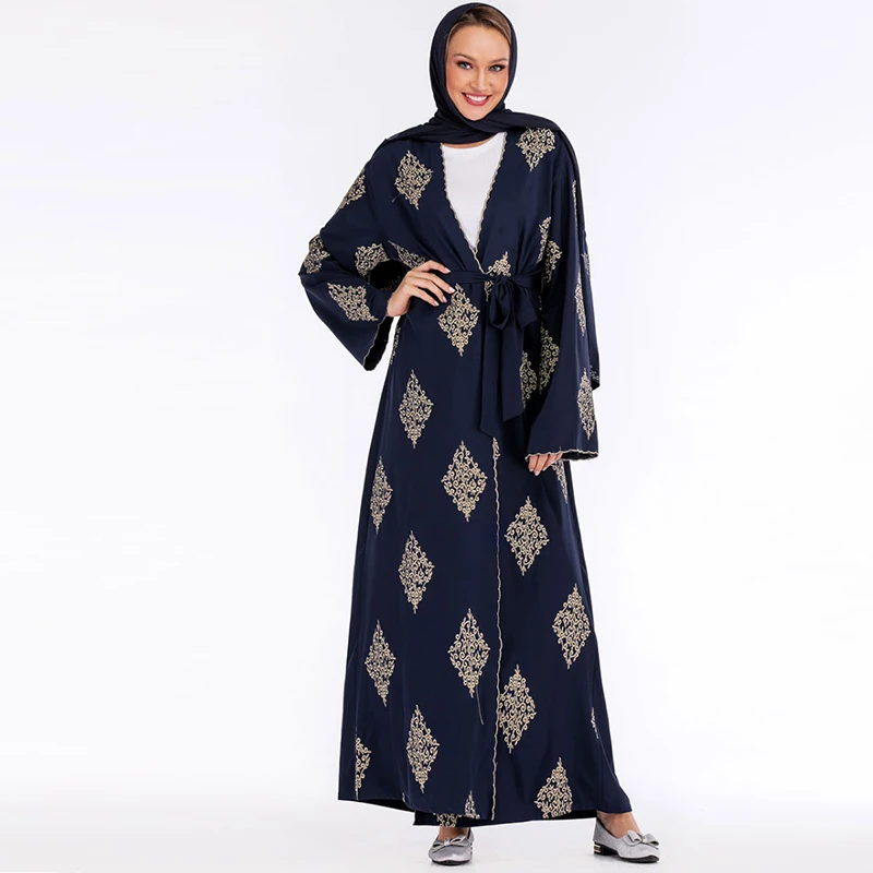 Кимоно абайя из Дубая мусульманское хиджаб платье размера плюс кафтан
