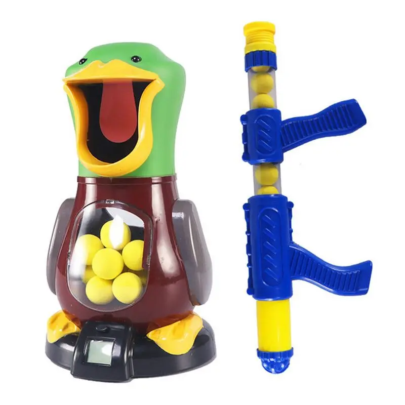 Novelty shooting toy| hungry shooting duck| pneumatic gun| soft pinball| electronic scoring| parent-child interactive game