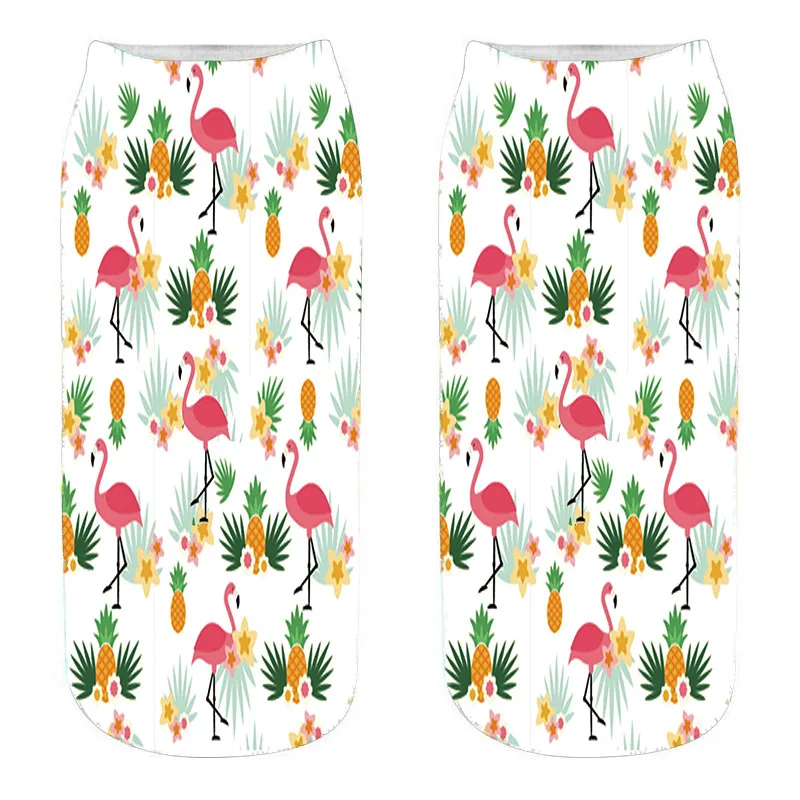 Носки мужские/женские с 3D принтом милые смешные короткие хлопковые носки унисекс