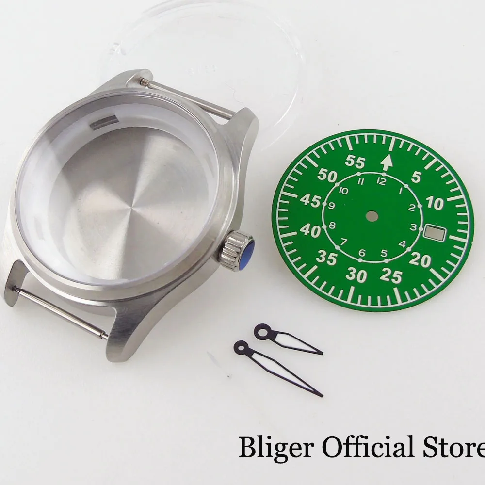 

Матовый автоматический мужской чехол для часов NH35A NH36A 39 мм для дайвинга 200 м водонепроницаемый сапфировый Кристалл зеленый циферблат светя...