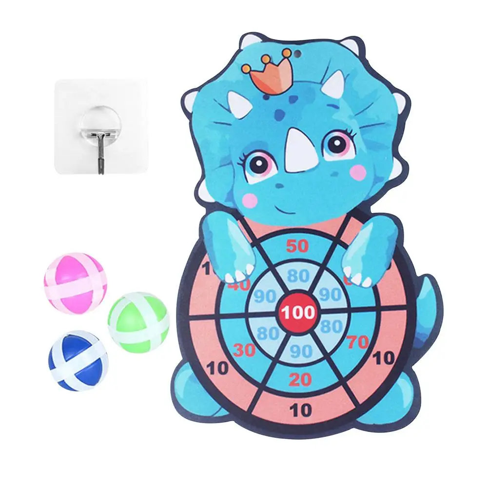 Children Target Sticky Ball Dart Board Throw Interactive Toys Wall-mounted Dart Board Games For Kids Family Christmas Game Gift