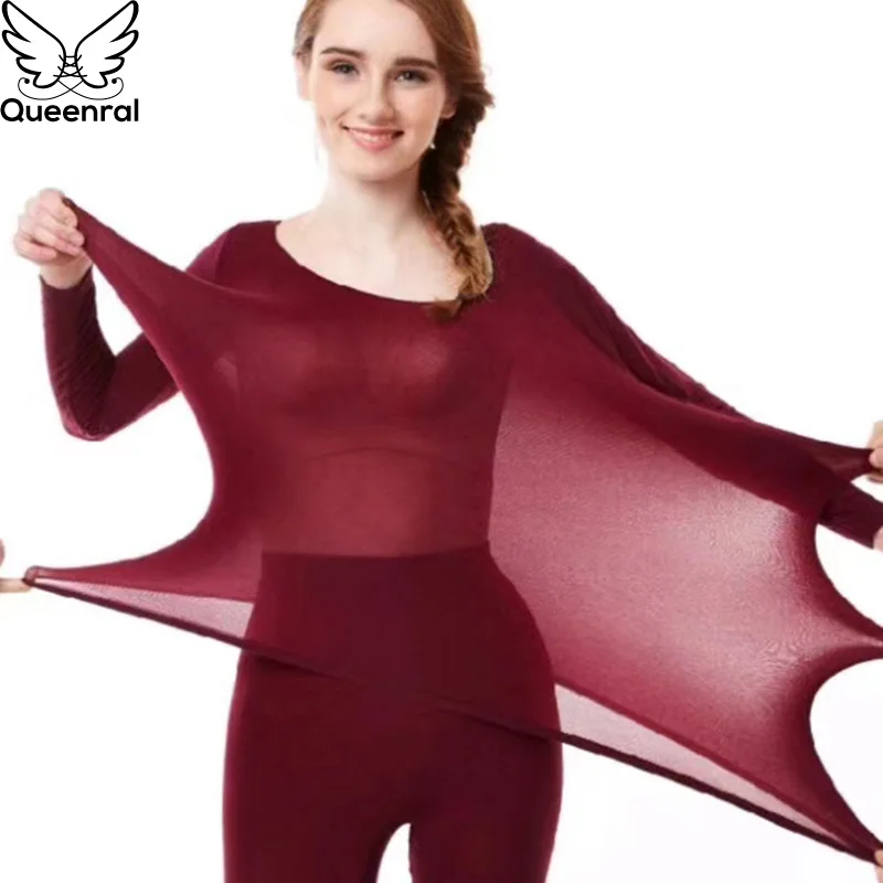 Термобелье Queenral женское нижнее белье с длинным рукавом | Женская одежда